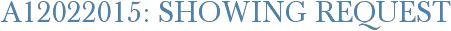 A12022015: Showing Request