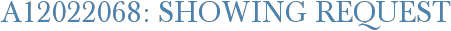 A12022068: Showing Request