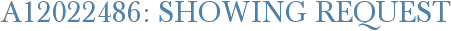 A12022486: Showing Request