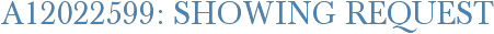 A12022599: Showing Request
