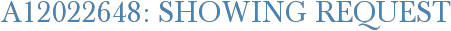 A12022648: Showing Request