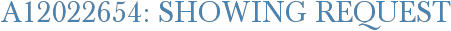 A12022654: Showing Request