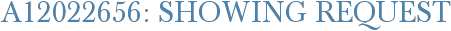 A12022656: Showing Request