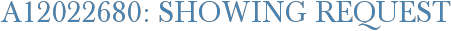 A12022680: Showing Request