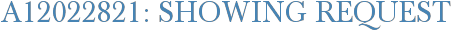 A12022821: Showing Request