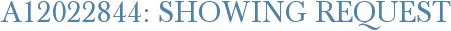 A12022844: Showing Request