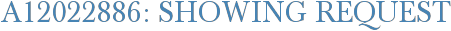 A12022886: Showing Request