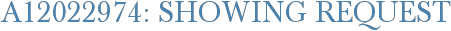 A12022974: Showing Request