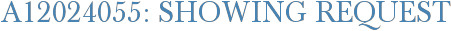 A12024055: Showing Request