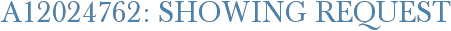 A12024762: Showing Request