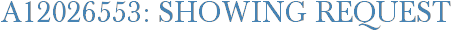 A12026553: Showing Request