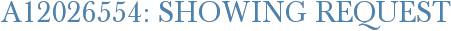 A12026554: Showing Request