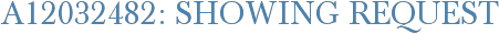 A12032482: Showing Request