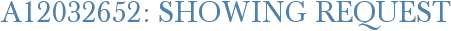 A12032652: Showing Request