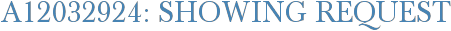A12032924: Showing Request