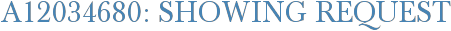 A12034680: Showing Request