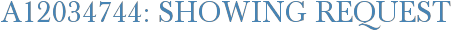 A12034744: Showing Request