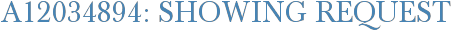 A12034894: Showing Request