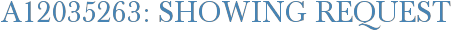 A12035263: Showing Request