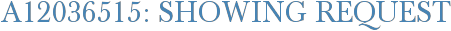 A12036515: Showing Request