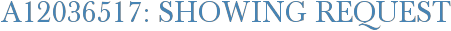A12036517: Showing Request