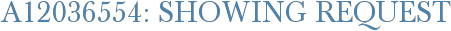 A12036554: Showing Request