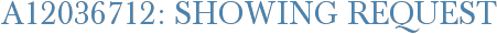 A12036712: Showing Request