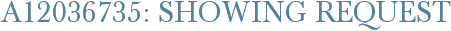 A12036735: Showing Request