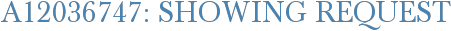 A12036747: Showing Request