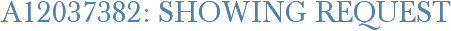 A12037382: Showing Request