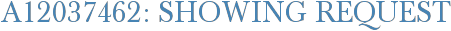 A12037462: Showing Request