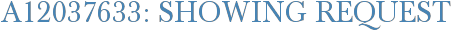 A12037633: Showing Request