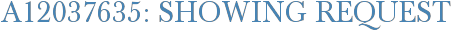 A12037635: Showing Request