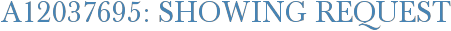 A12037695: Showing Request
