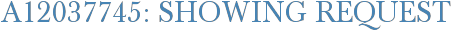 A12037745: Showing Request