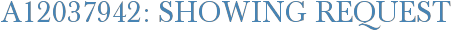 A12037942: Showing Request