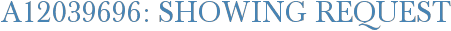 A12039696: Showing Request