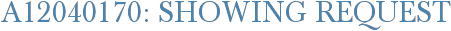 A12040170: Showing Request