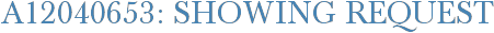 A12040653: Showing Request