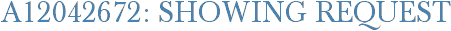 A12042672: Showing Request