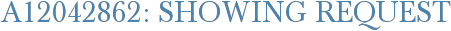 A12042862: Showing Request