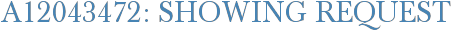 A12043472: Showing Request