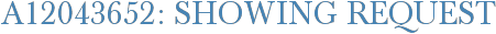 A12043652: Showing Request