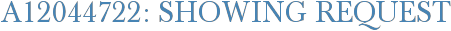 A12044722: Showing Request