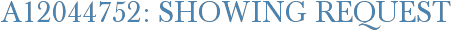 A12044752: Showing Request