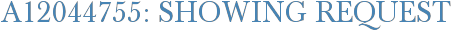 A12044755: Showing Request