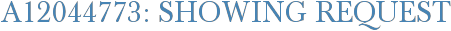 A12044773: Showing Request