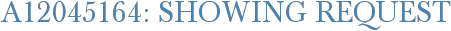A12045164: Showing Request