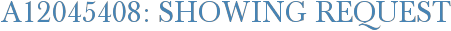 A12045408: Showing Request