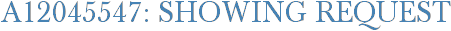 A12045547: Showing Request
